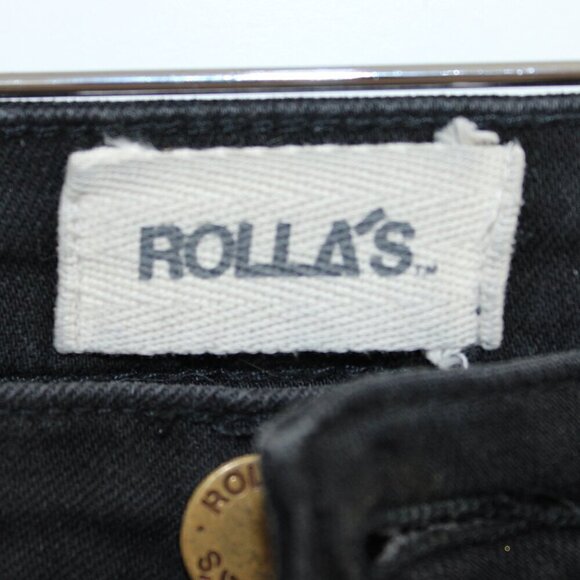 Rolla's Eastcoast Ankle High Rise Super Skinny Size 27 Black - Picture 2 of 3
